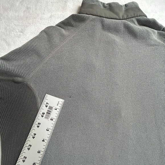 Marmot Mens Gray Half-Zip Base Layer Thermal Fleece Lined Pullover Shirt Large - Picture 10 of 11